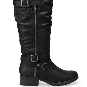 Black Boots Size 8.5 - Only worn once